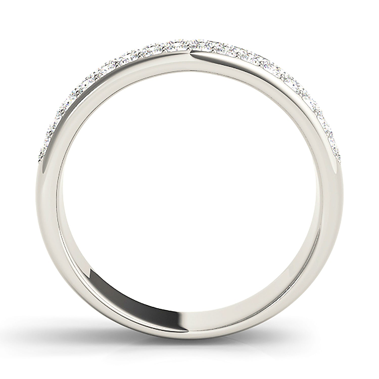 Triple Row 0.70 ctw. Round Diamond Wedding Band-VIRABYANI